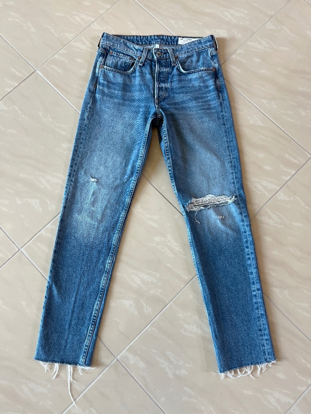 #2922 Rag & Bone Womens mid rise boyfriend jeans size 23